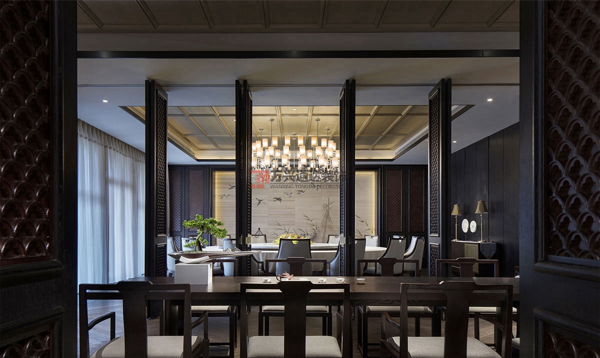 北京萬興通達(dá)辦公裝修項(xiàng)目-月影餐廳裝修效果圖