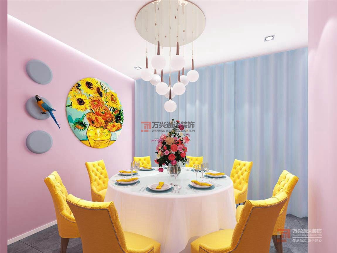 北京萬興通達(dá)辦公裝修項(xiàng)目-湘語謠餐廳裝修效果圖