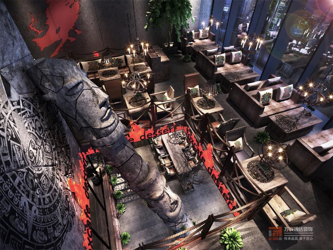 北京萬興通達(dá)辦公裝修項(xiàng)目-火狐咖啡廳裝修效果圖