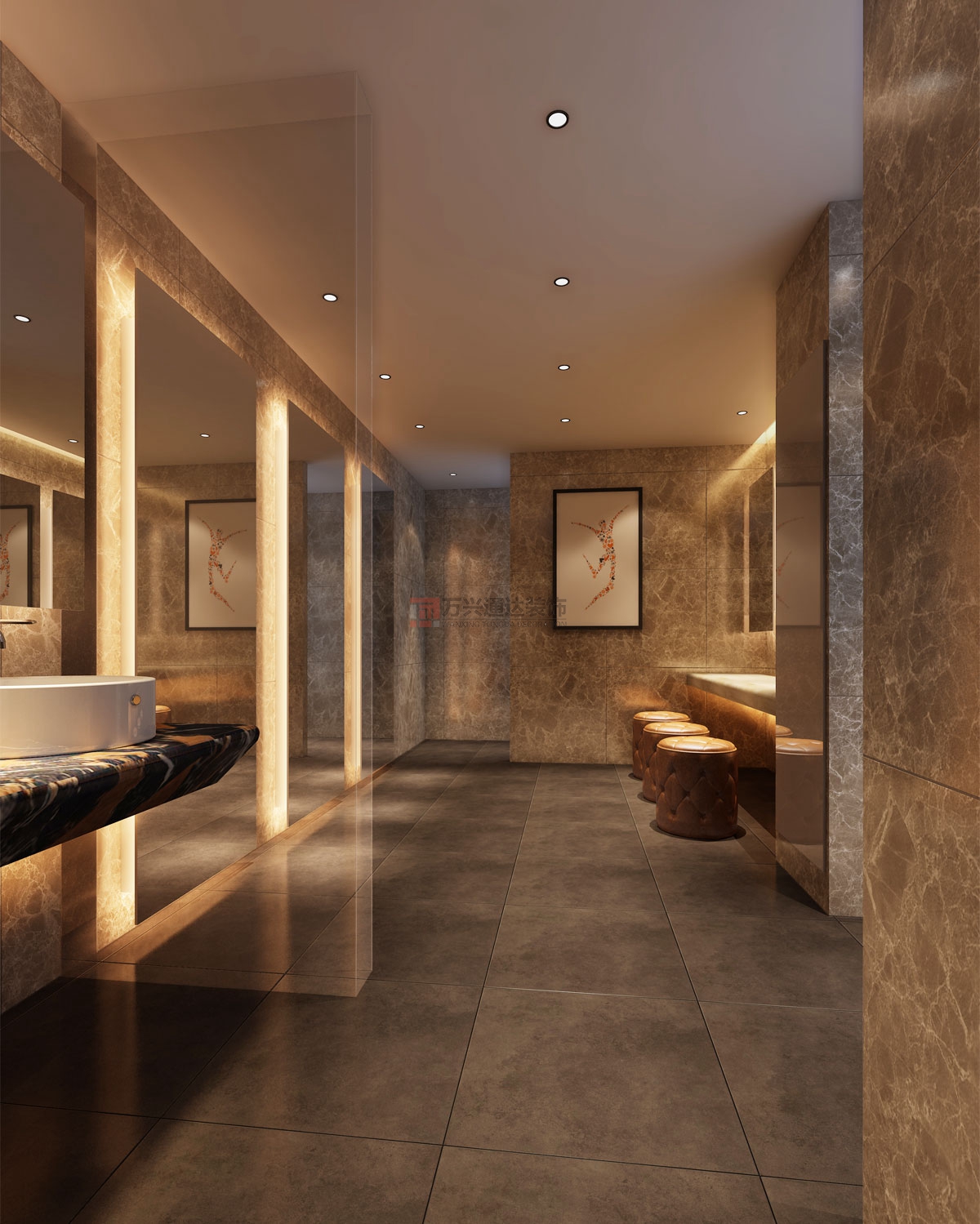 北京萬興通達辦公裝修項目-瑞克健身裝修效果圖