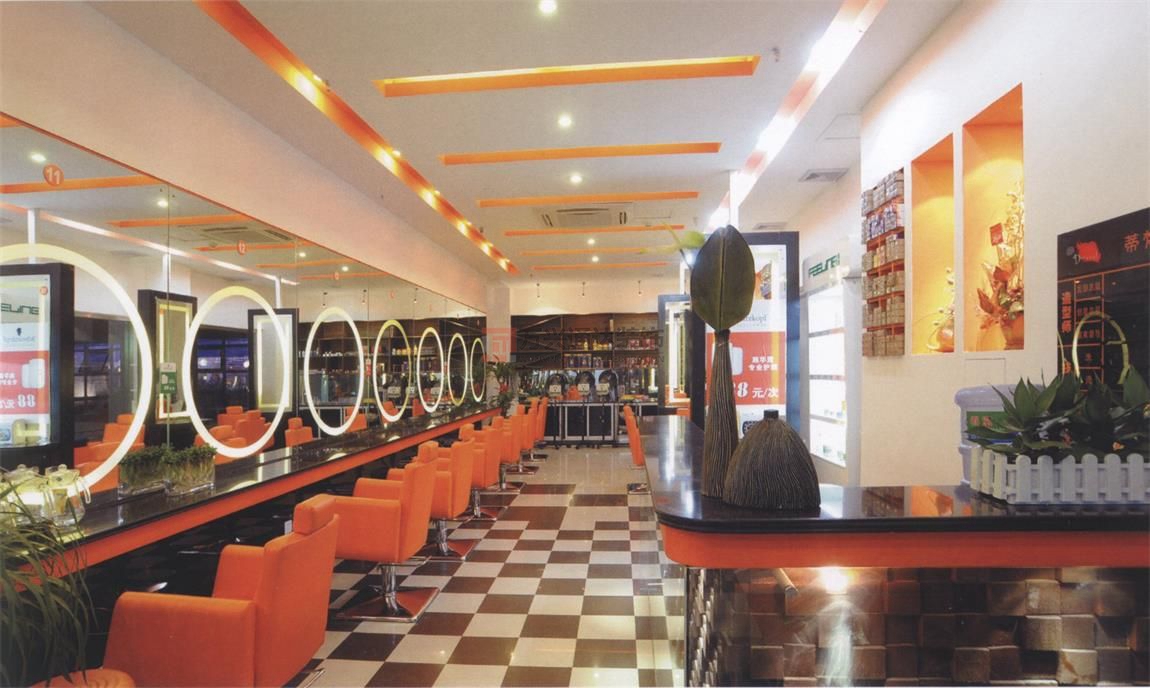 北京萬興通達辦公裝修項目-帝凡尼美發造型裝修效果圖