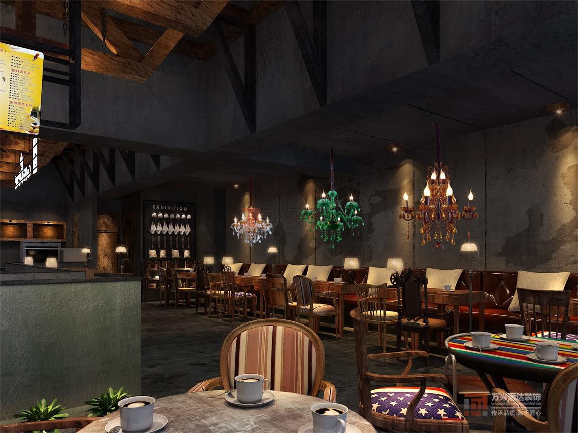 北京萬興通達(dá)辦公裝修項目-悠唐咖啡陪你裝修效果圖