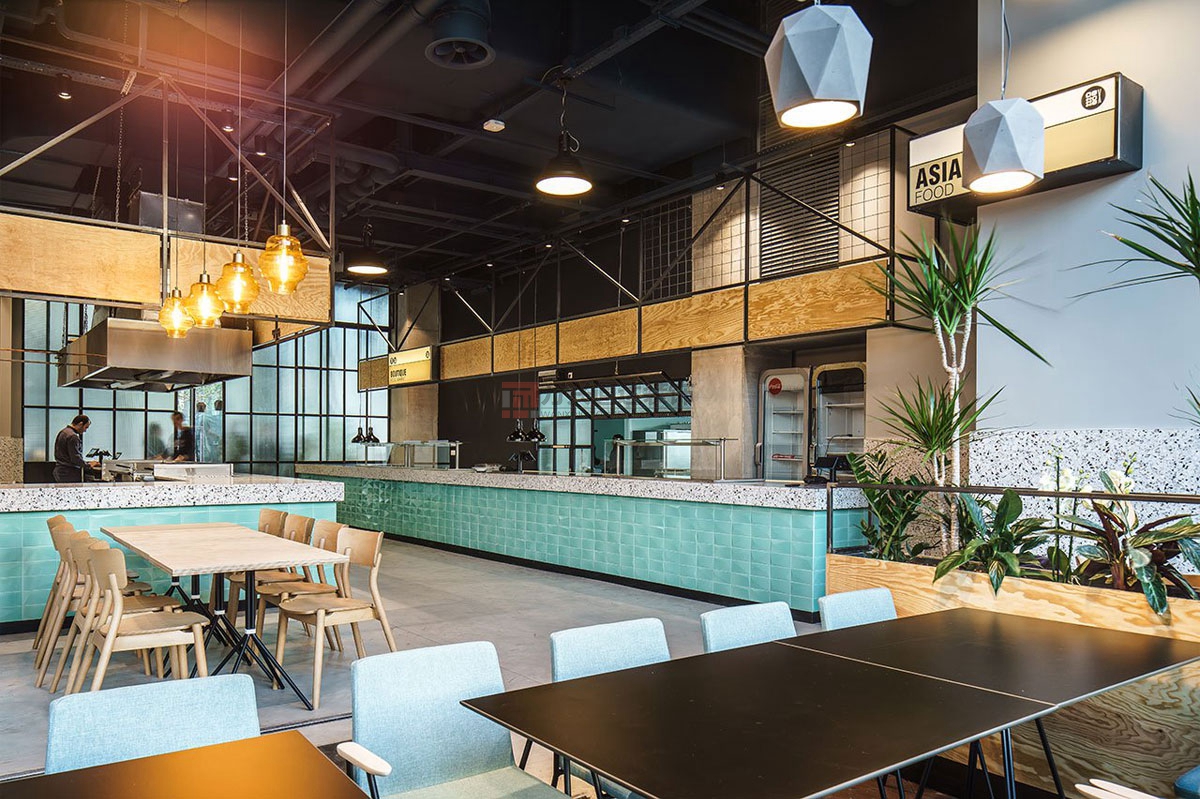 北京萬(wàn)興通達(dá)辦公裝修項(xiàng)目-天地餐廳裝修效果圖