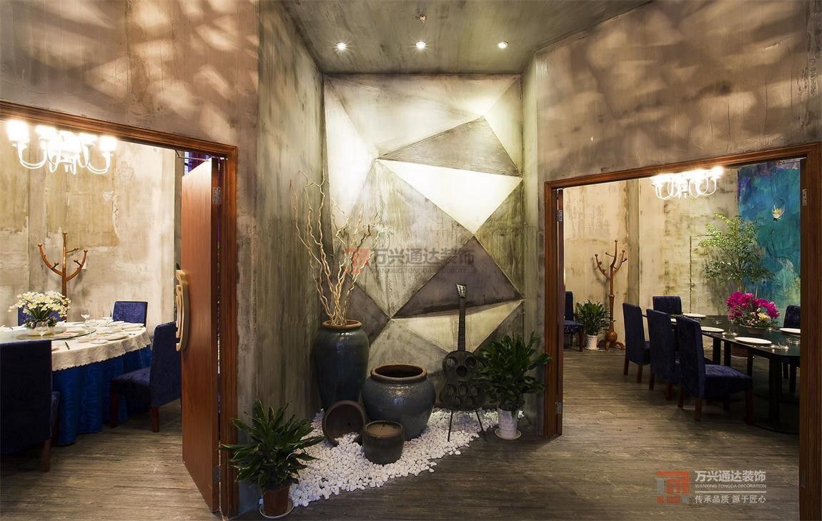 北京萬興通達辦公裝修項目-年輪小院西餐廳裝修效果圖