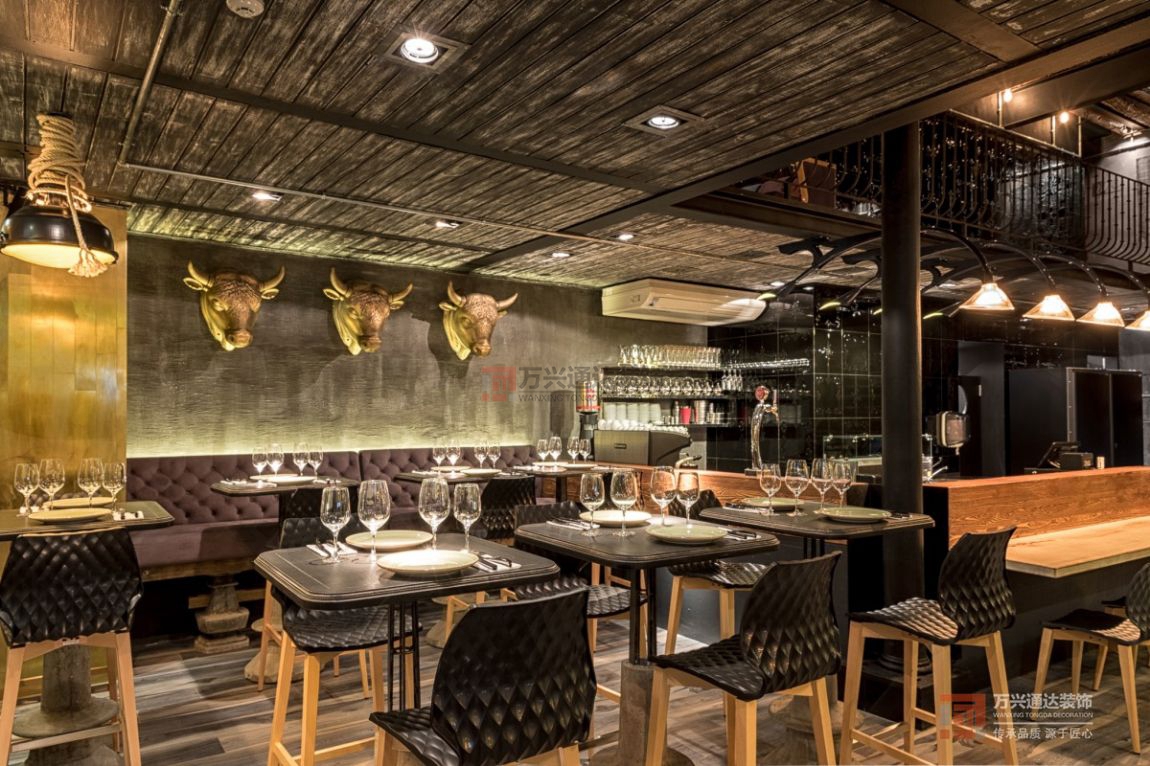 北京萬興通達(dá)辦公裝修項目-Grill咖啡廳裝修效果圖