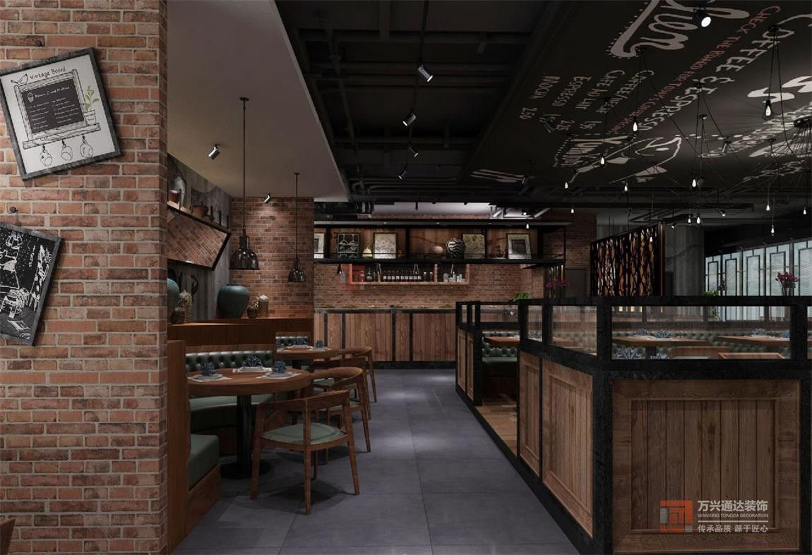 北京萬興通達(dá)辦公裝修項(xiàng)目-凱悅西餐廳裝修效果圖