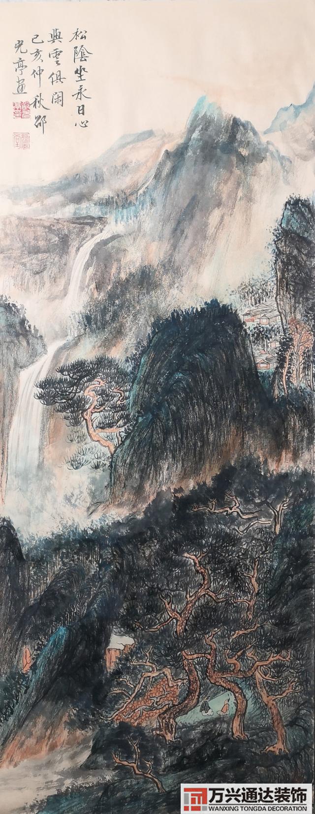 風水畫油畫風水畫油畫大全圖