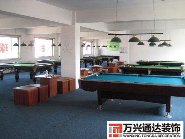 臺球室裝修圖臺球廳裝修圖片
