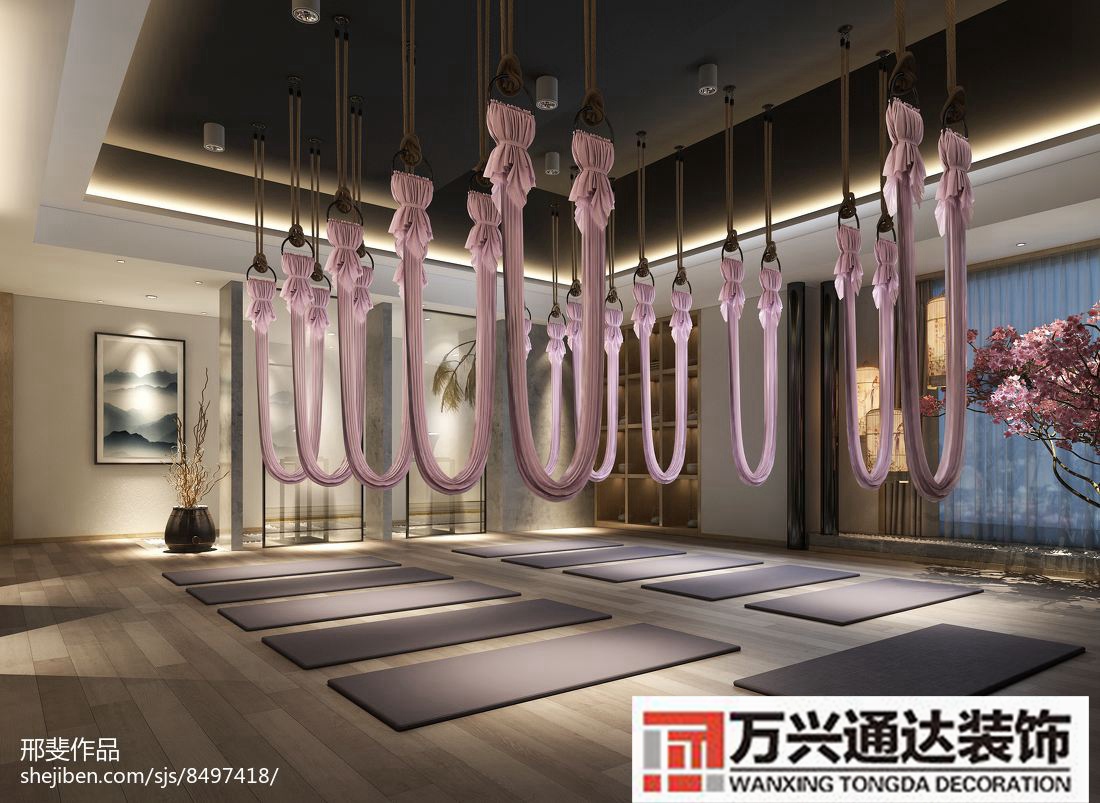 瑜伽館地面裝修效果圖瑜伽館室內(nèi)裝修 效果圖