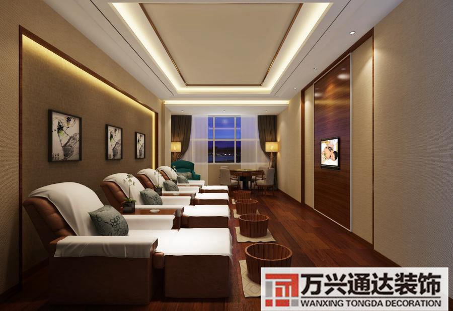 足浴城裝修效果圖足浴店裝修設計效果圖