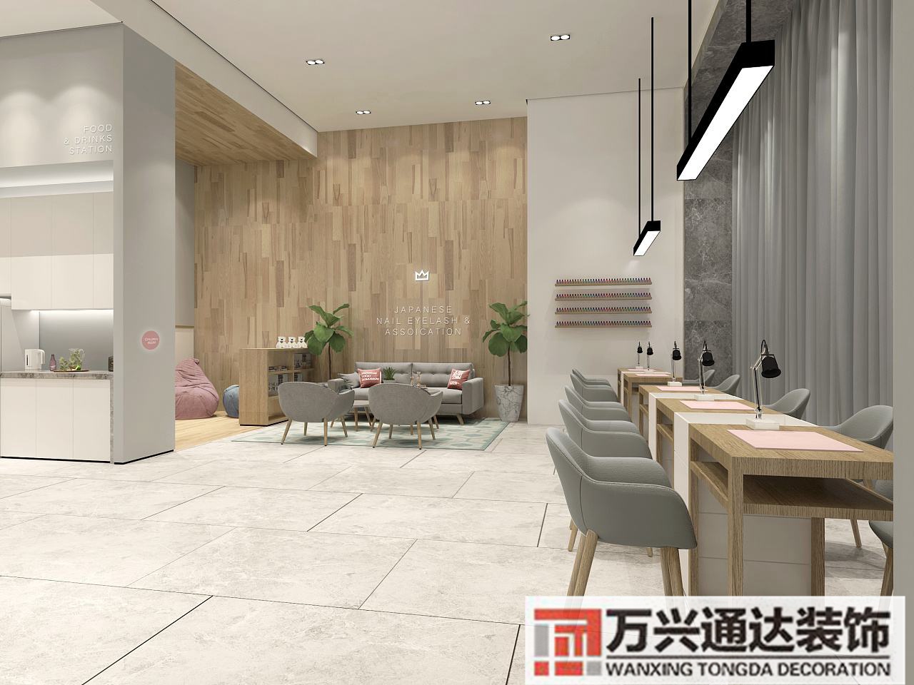 日式美甲店裝修美甲店設計裝修日韓