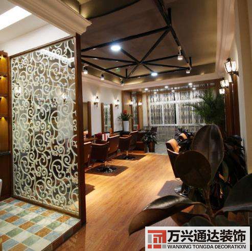 復古美發店裝修效果圖美發店裝修歐美風格圖片大全