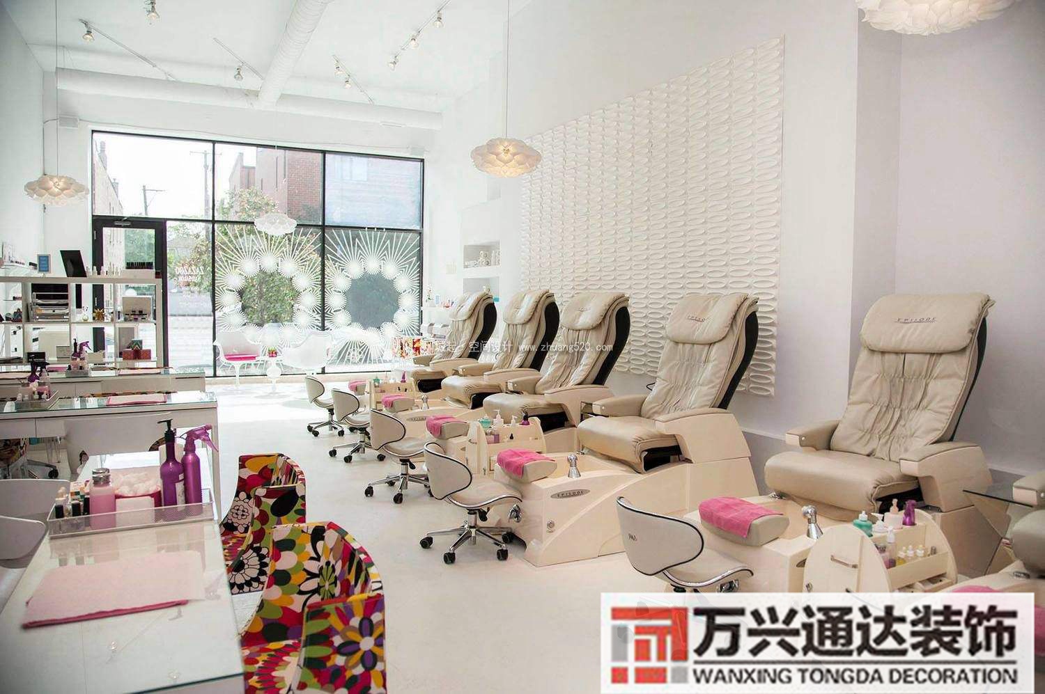 美甲店裝修設計美甲店裝修設計圖紙